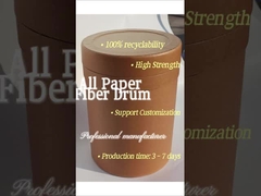 Industrial-Grade Full Paper Fiber Drum – Straight Open Top, Optimal Sealing Protection