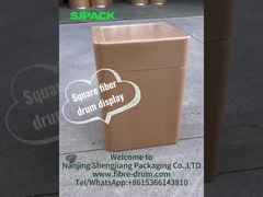 OEM and ODM factory custom production of square fiber drum displays